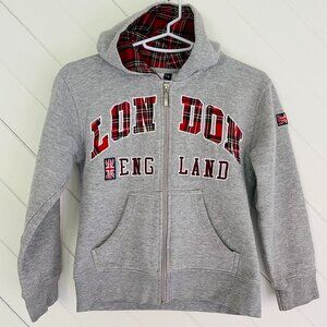 London zip up hoodie, size 7-8
